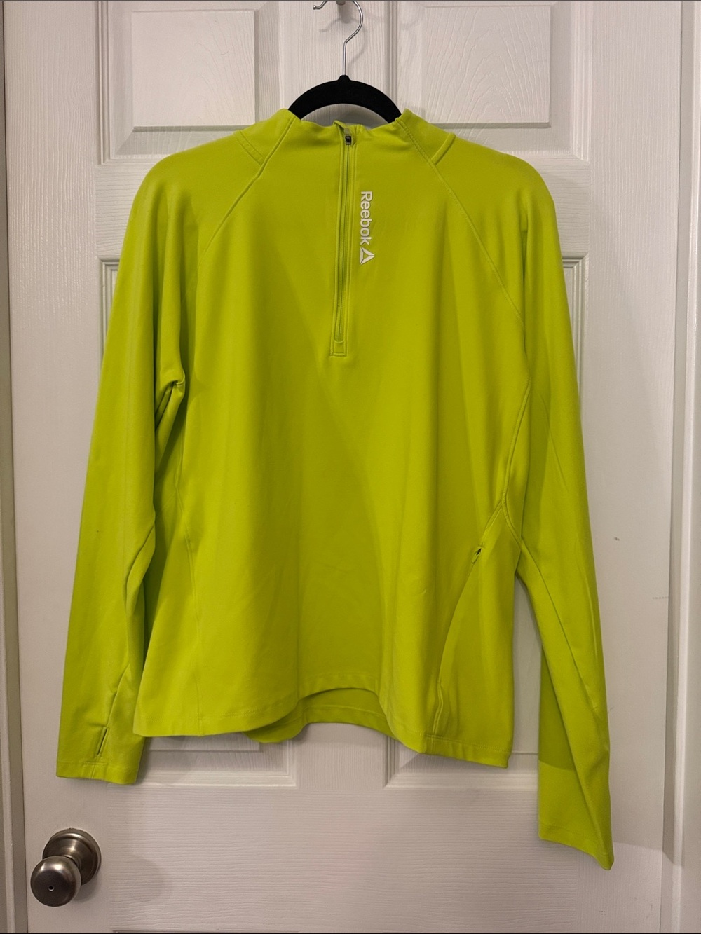 Reebok Neon Lime Half-Zip Active Pullover